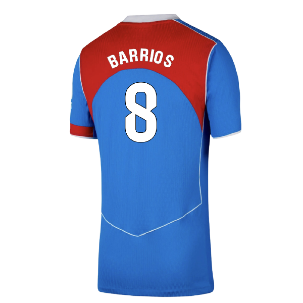 2025-2026 Atletico Madrid Authentic Third Shirt (Barrios 8)