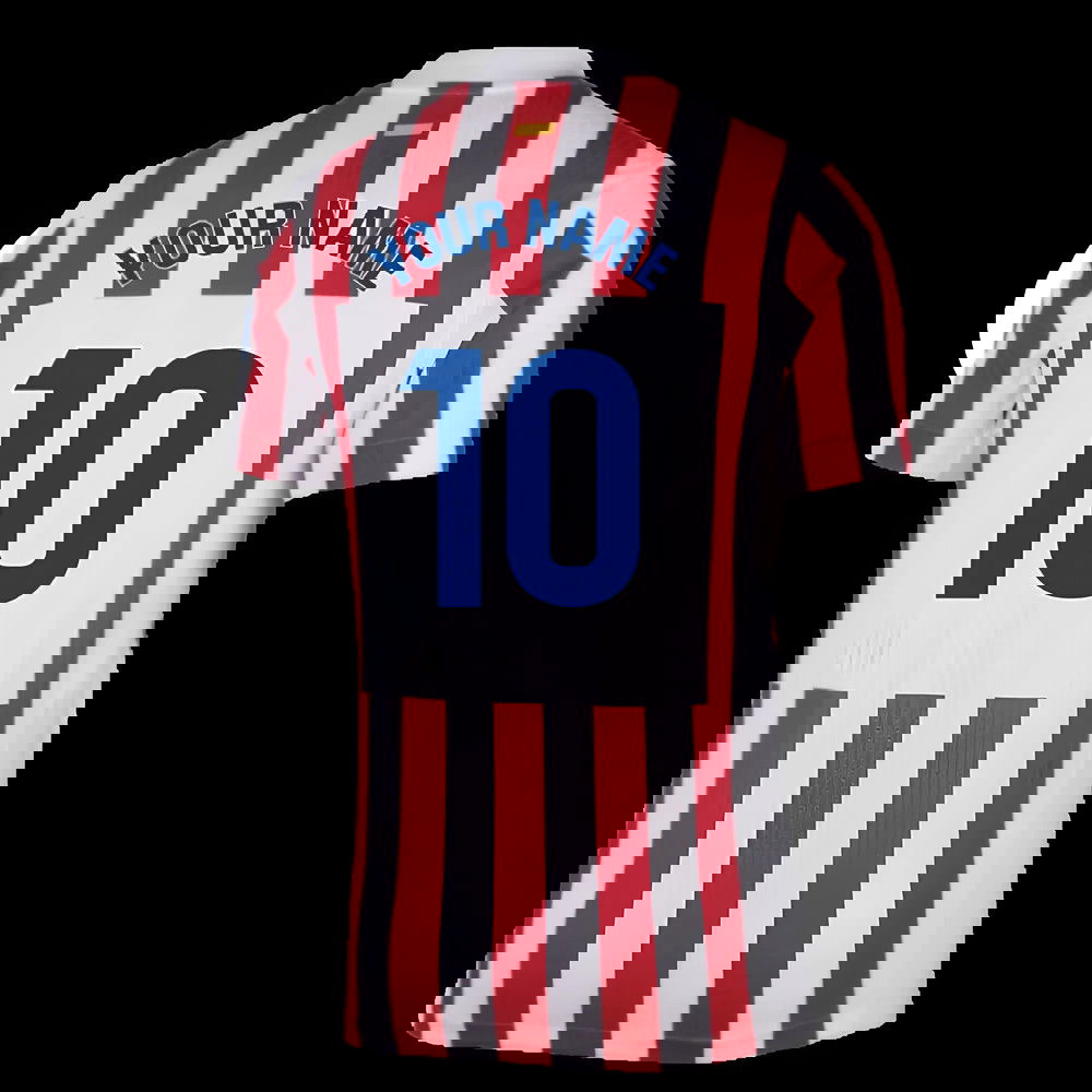 2025-2026 Atletico Madrid Home Authentic Shirt (Your Name)
