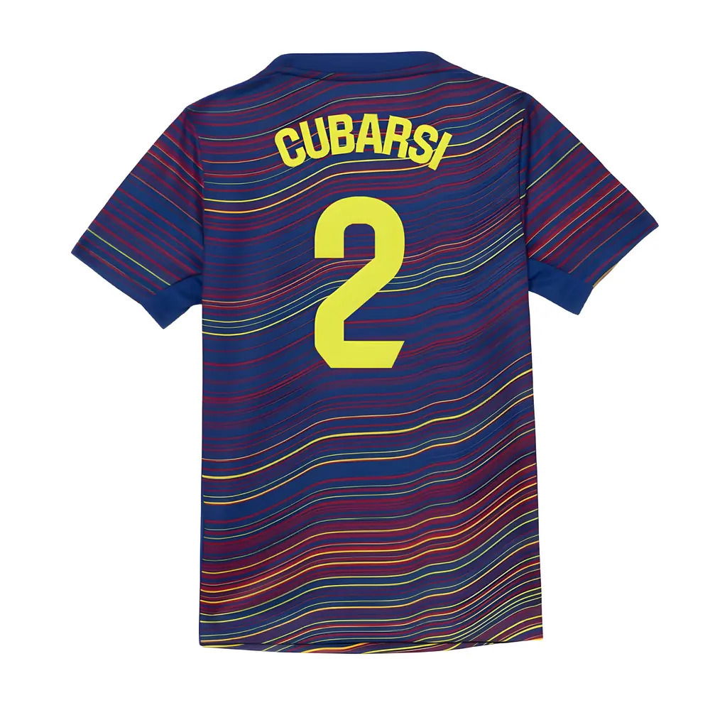 2025-2026 Barcelona Academy Pro Pre Match Shirt (Blue) - Kids (Cubarsi 2)