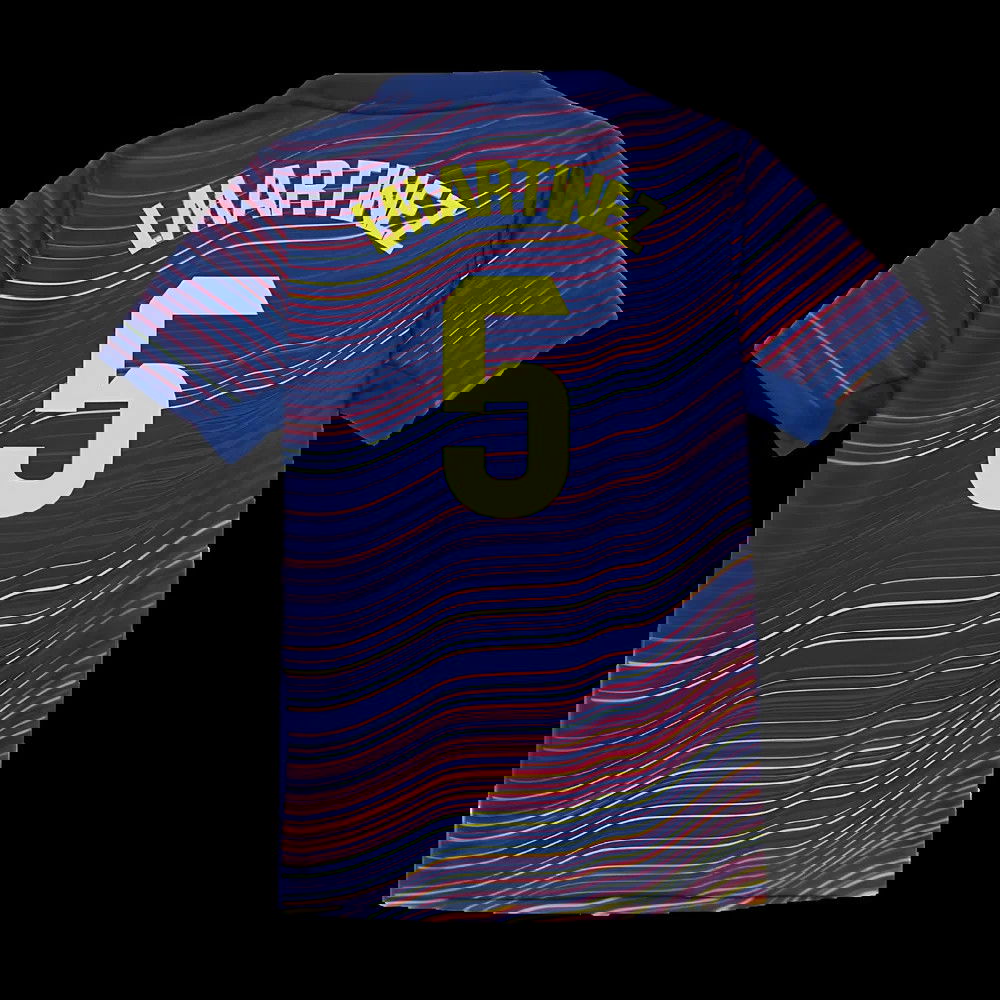 2025-2026 Barcelona Academy Pro Pre Match Shirt (Blue) - Kids (I.Martinez 5)