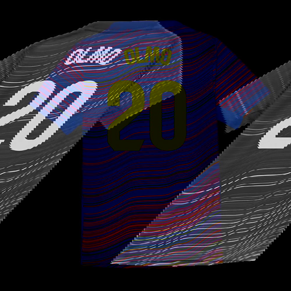 2025-2026 Barcelona Academy Pro Pre Match Shirt (Blue) - Kids (Olmo 20)