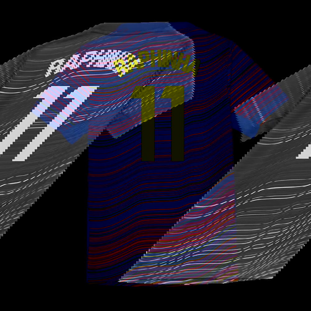 2025-2026 Barcelona Academy Pro Pre Match Shirt (Blue) - Kids (Raphinha 11)