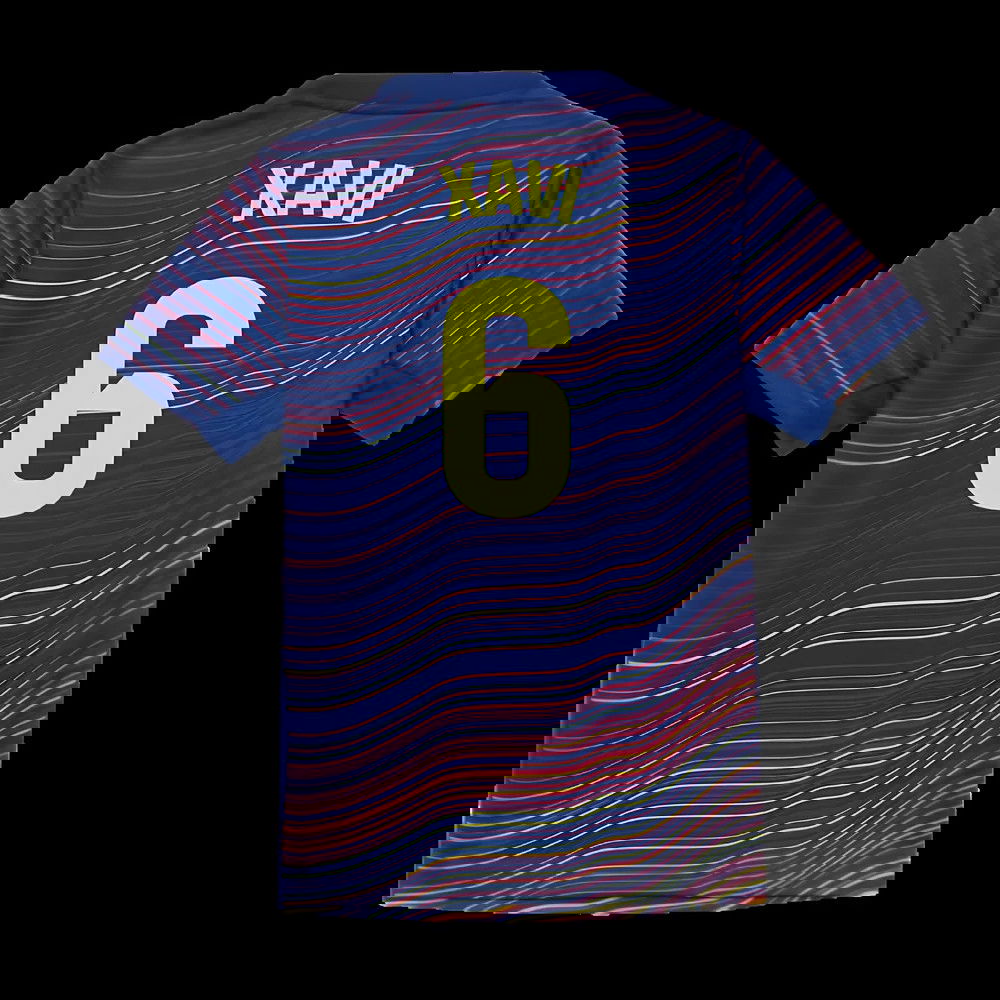 2025-2026 Barcelona Academy Pro Pre Match Shirt (Blue) - Kids (Xavi 6)