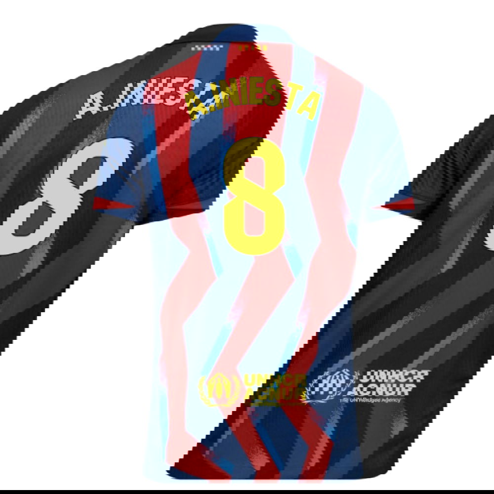 2025-2026 Barcelona Authentic Dri-Fit SE Fourth Shirt (A.Iniesta 8)