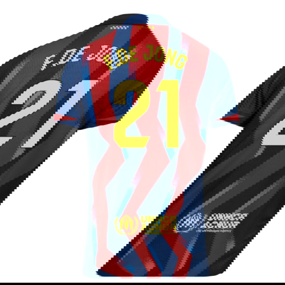 2025-2026 Barcelona Authentic Dri-Fit SE Fourth Shirt (F.De Jong 21)