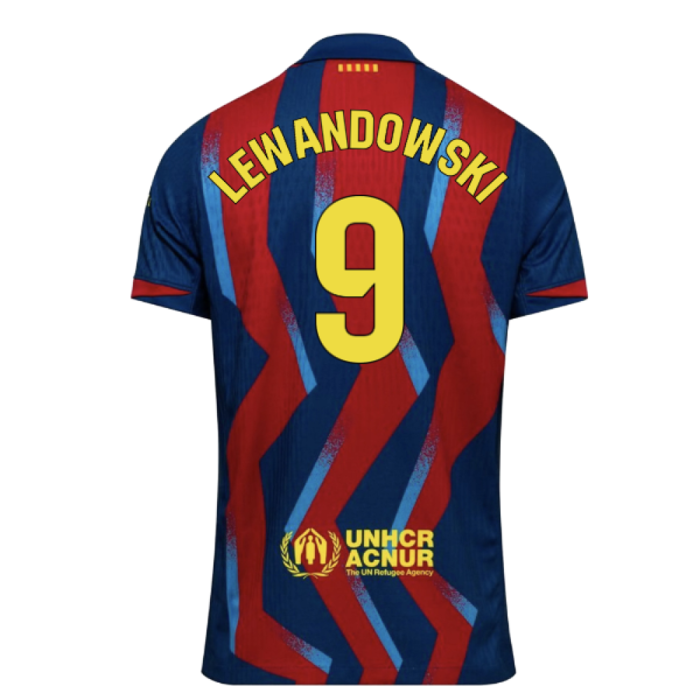 2025-2026 Barcelona Authentic Dri-Fit SE Fourth Shirt (Lewandowski 9)