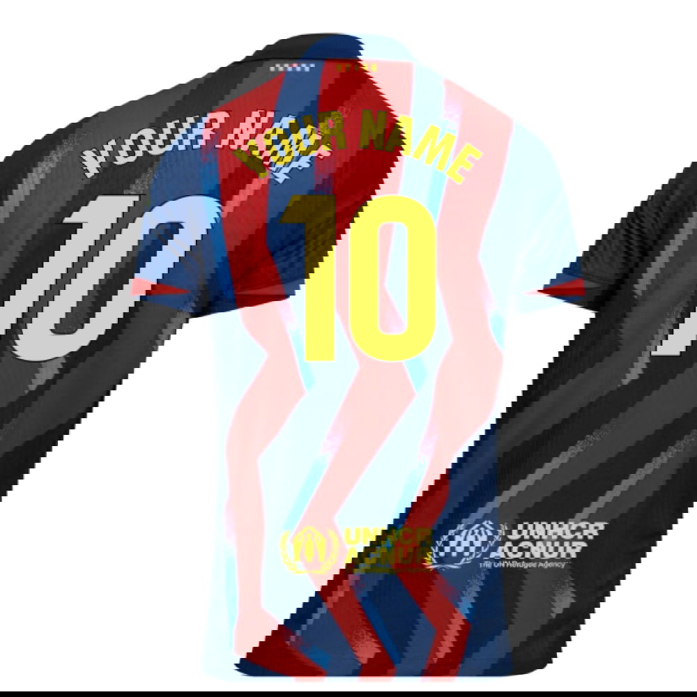 2025-2026 Barcelona Authentic Dri-Fit SE Fourth Shirt (Your Name)