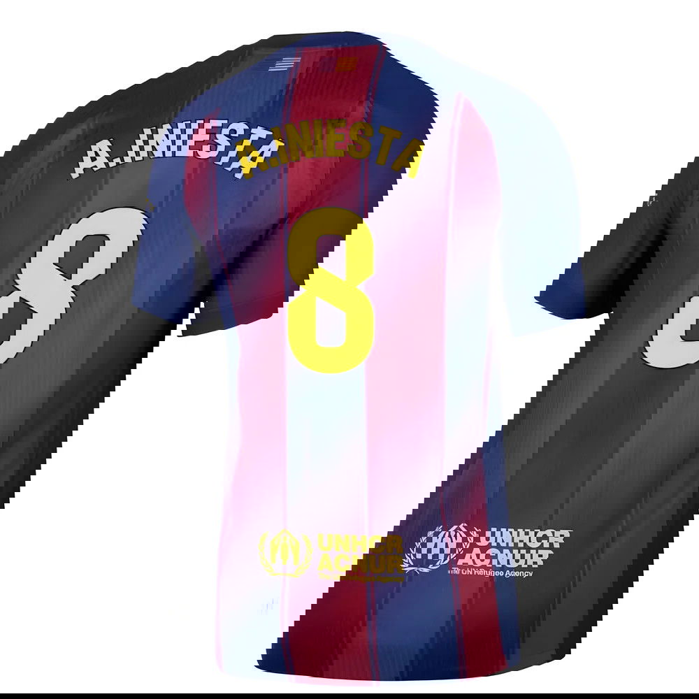 2025-2026 Barcelona Authentic Home Shirt (A.Iniesta 8)