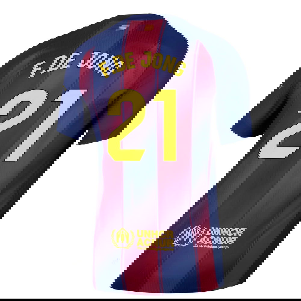 2025-2026 Barcelona Authentic Home Shirt (F.De Jong 21)