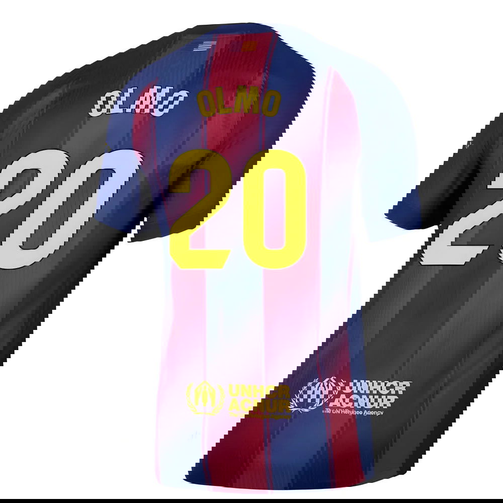 2025-2026 Barcelona Authentic Home Shirt (Olmo 20)