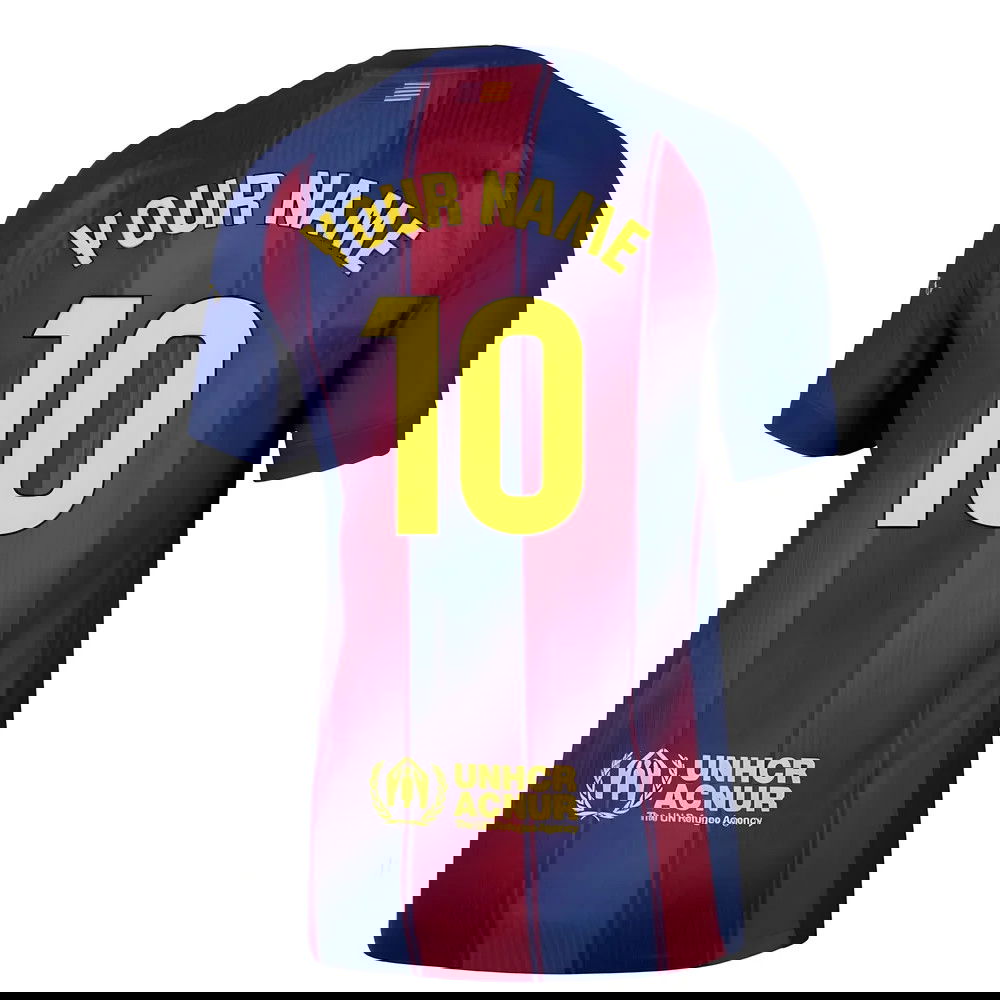 2025-2026 Barcelona Authentic Home Shirt (Your Name)