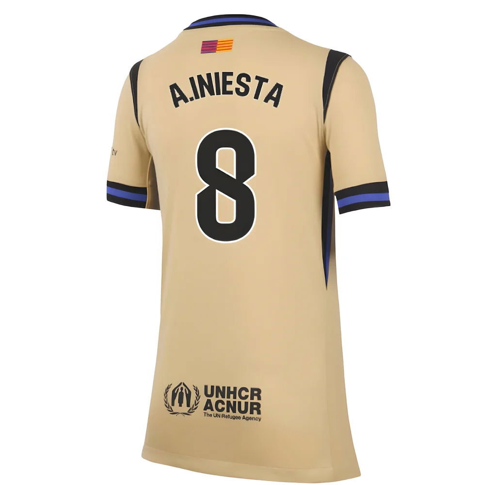 2025-2026 Barcelona Away Shirt (Kids) (A.Iniesta 8)