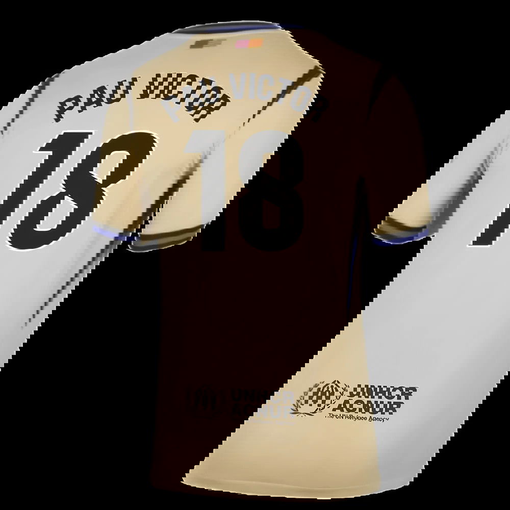 2025-2026 Barcelona Away Shirt (Pau Victor 18)