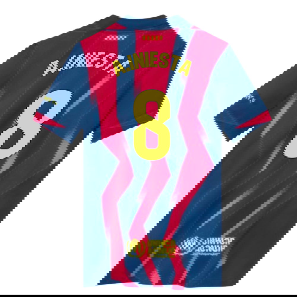 2025-2026 Barcelona Fourth Shirt (Kids) (A.Iniesta 8)