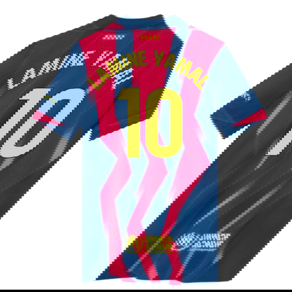 2025-2026 Barcelona Fourth Shirt (Kids) (Lamine Yamal 10)
