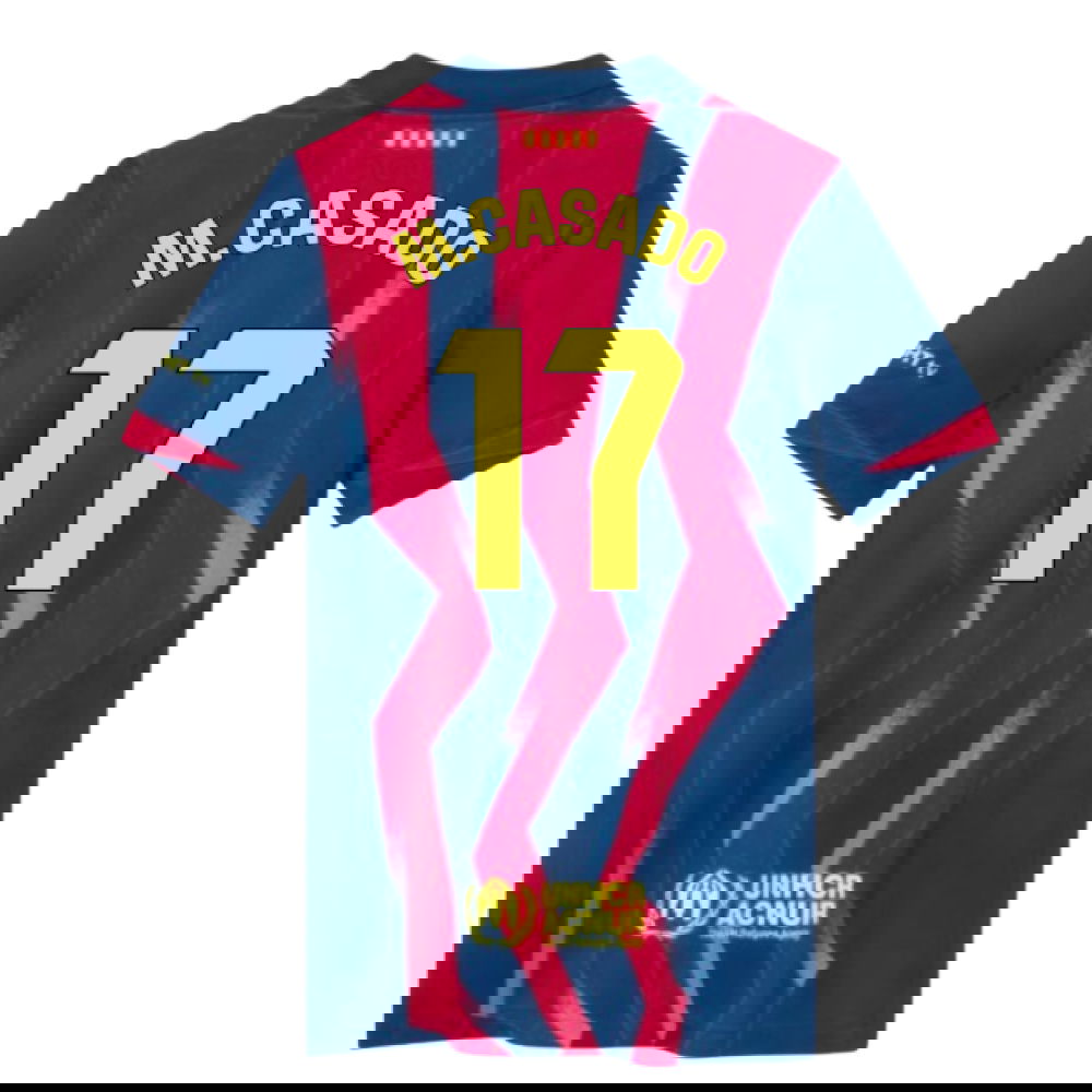 2025-2026 Barcelona Fourth Shirt (Kids) (M.Casado 17)