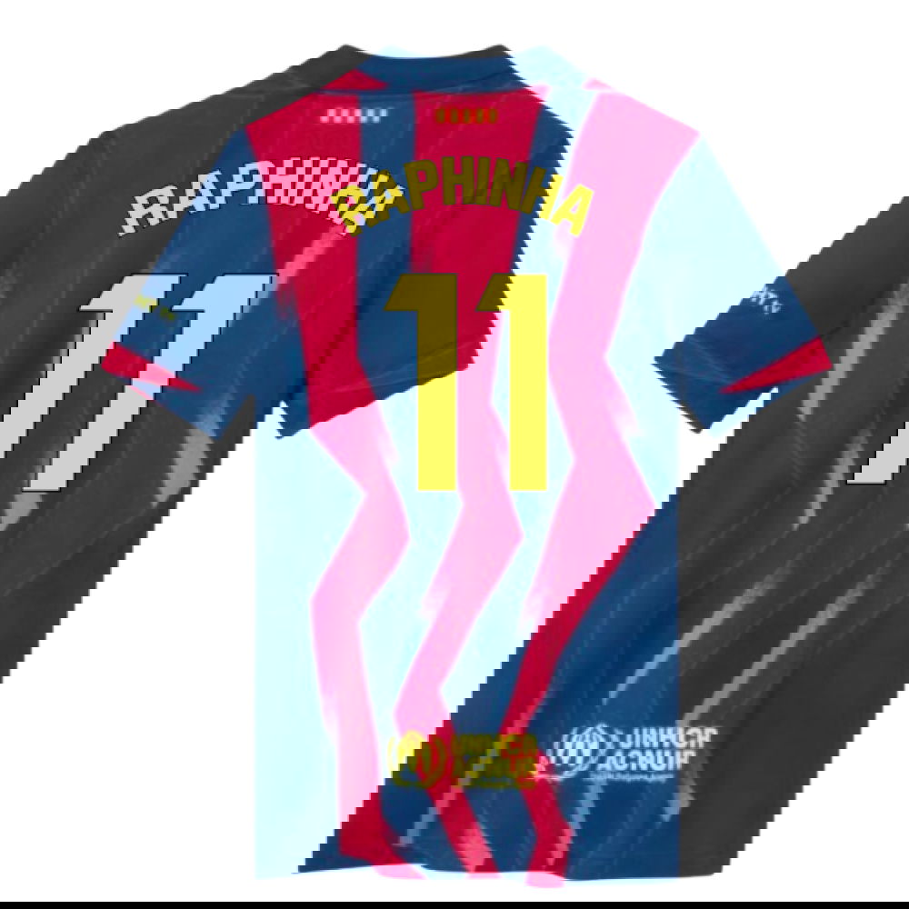 2025-2026 Barcelona Fourth Shirt (Kids) (Raphinha 11)