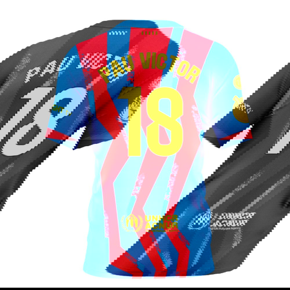 2025-2026 Barcelona Fourth Special Edition Shirt (Pau Victor 18)