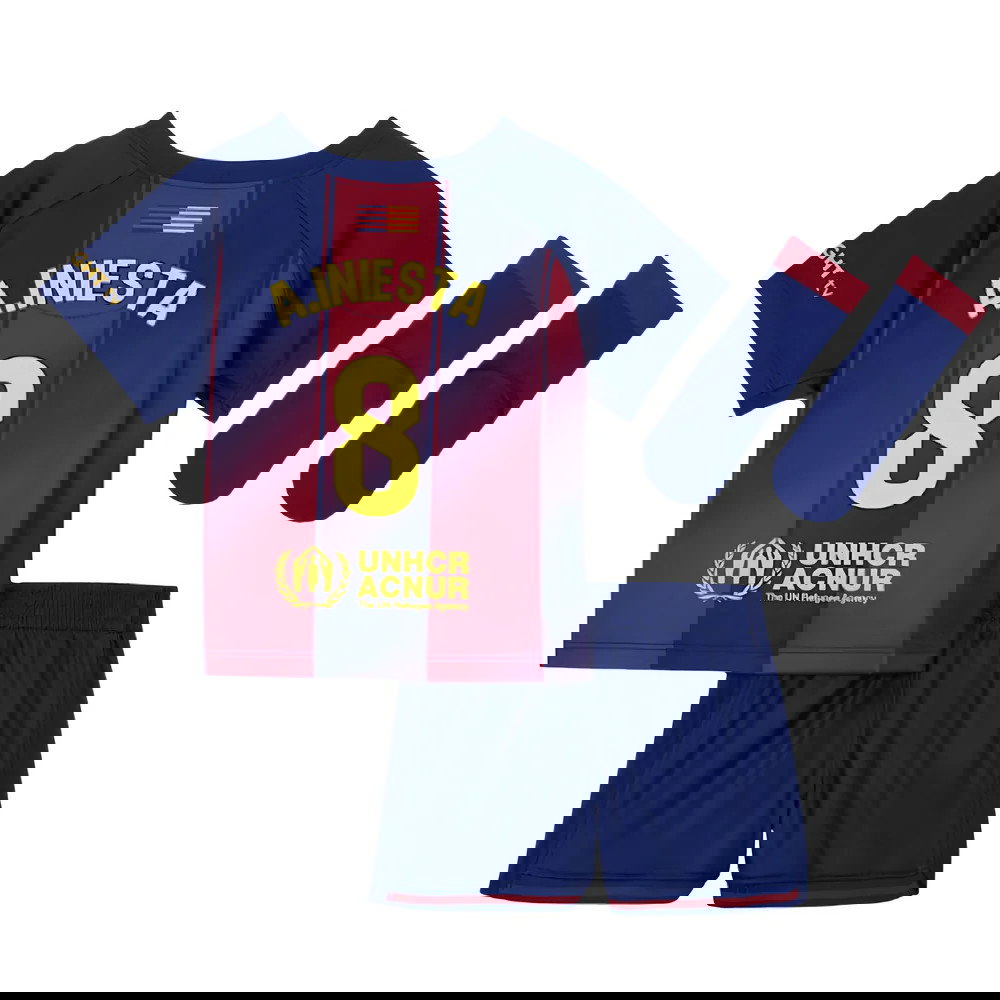 2025-2026 Barcelona Home Baby Kit (A.Iniesta 8)