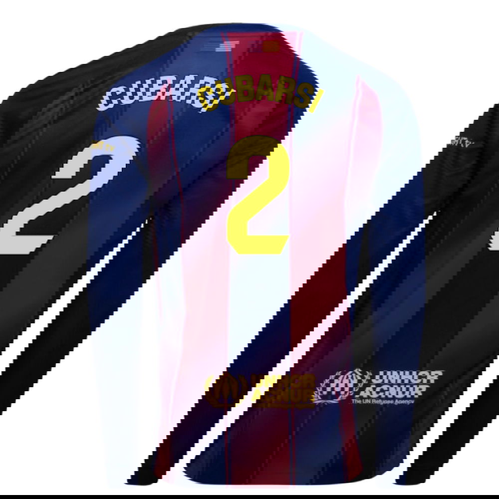 2025-2026 Barcelona Home Long Sleeve Shirt (Cubarsi 2)