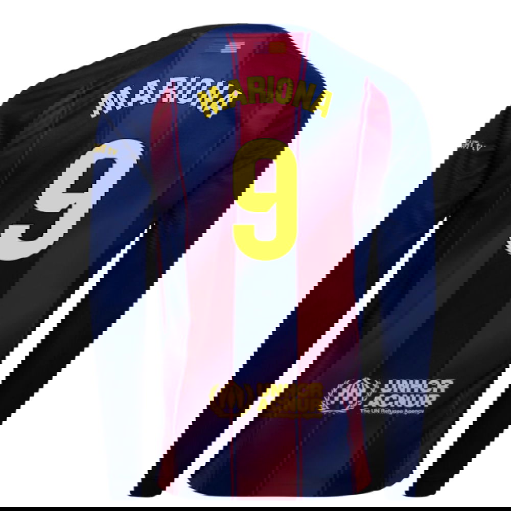 2025-2026 Barcelona Home Long Sleeve Shirt (Mariona 9)