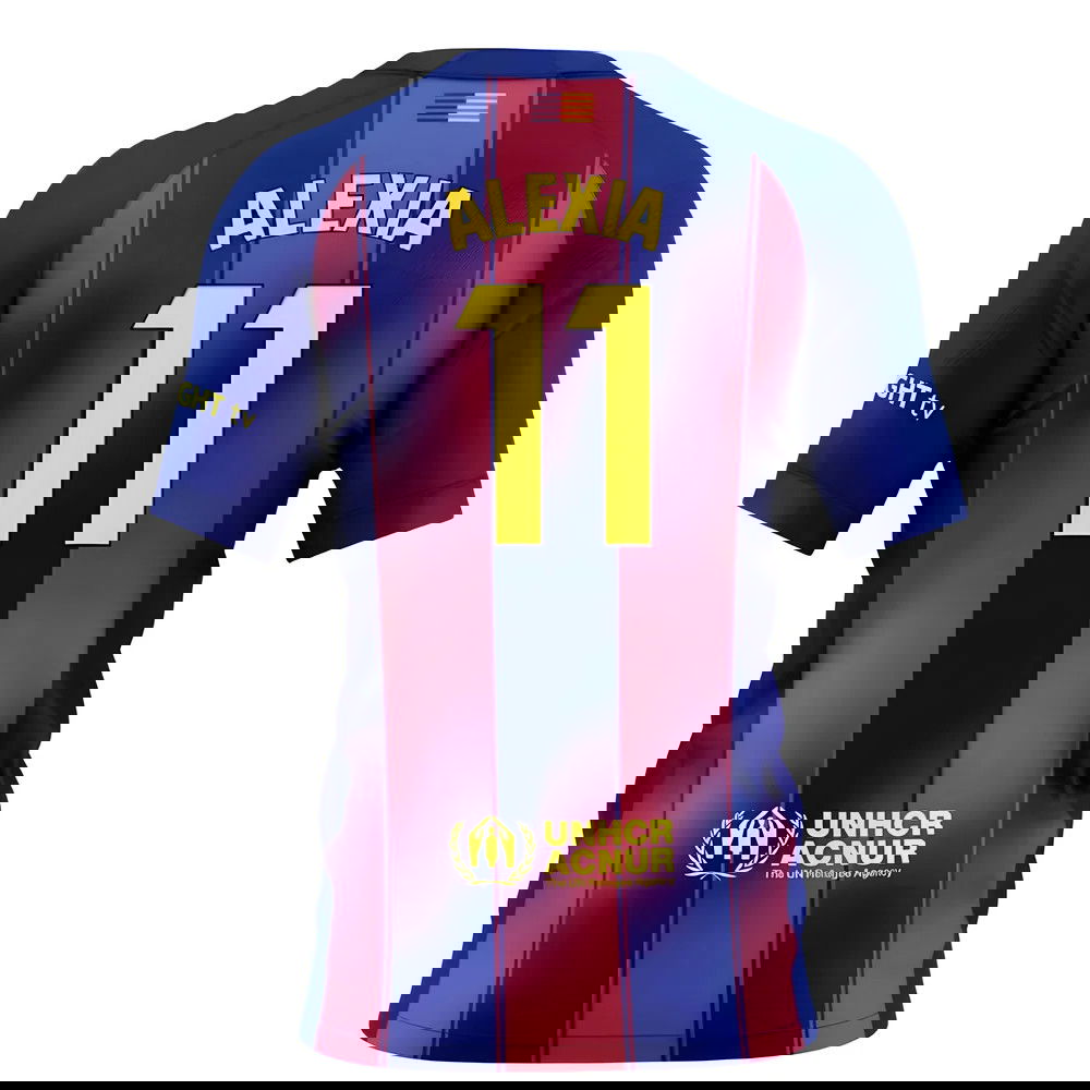 2025-2026 Barcelona Home Shirt (Kids) (Alexia 11)