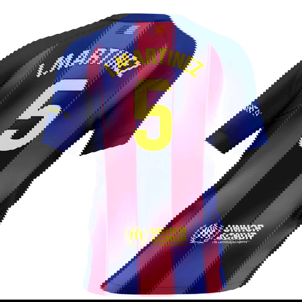 2025-2026 Barcelona Home Shirt (Kids) (I.Martinez 5)