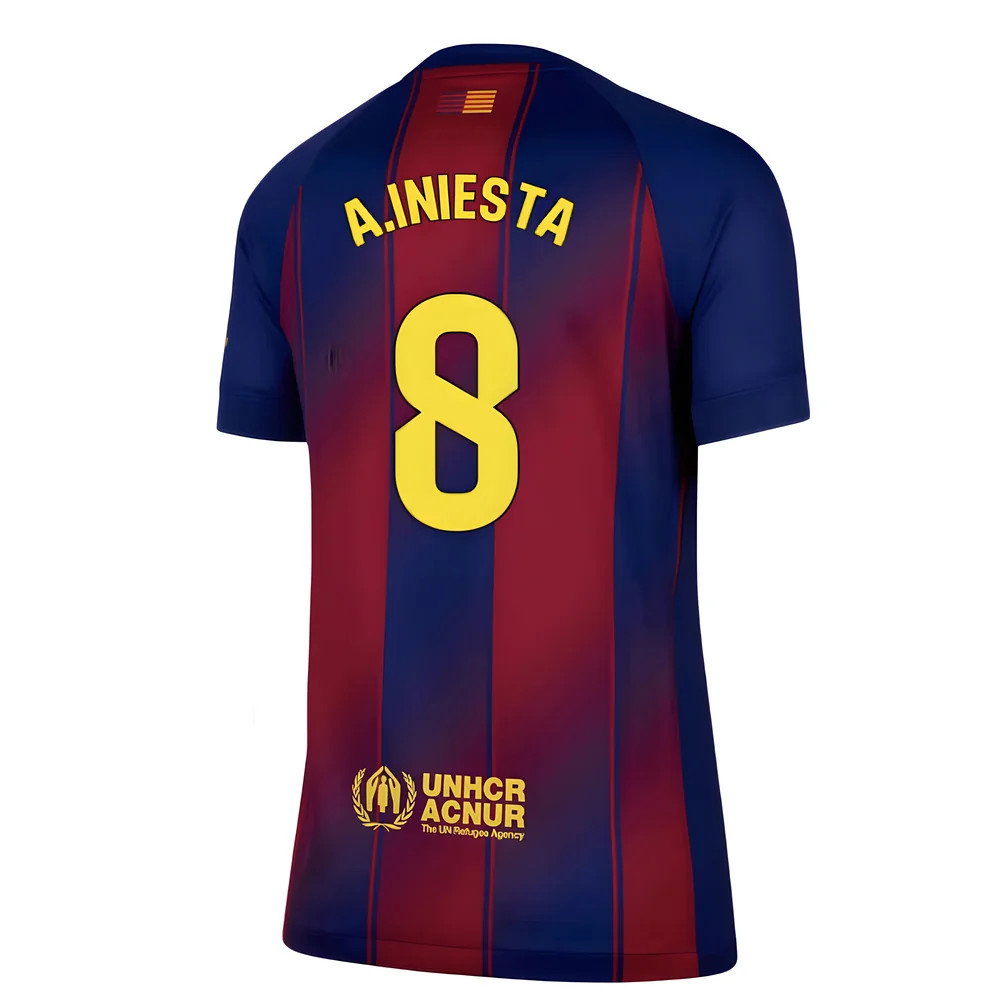 2025-2026 Barcelona Home Shirt (Womens) (A.Iniesta 8)