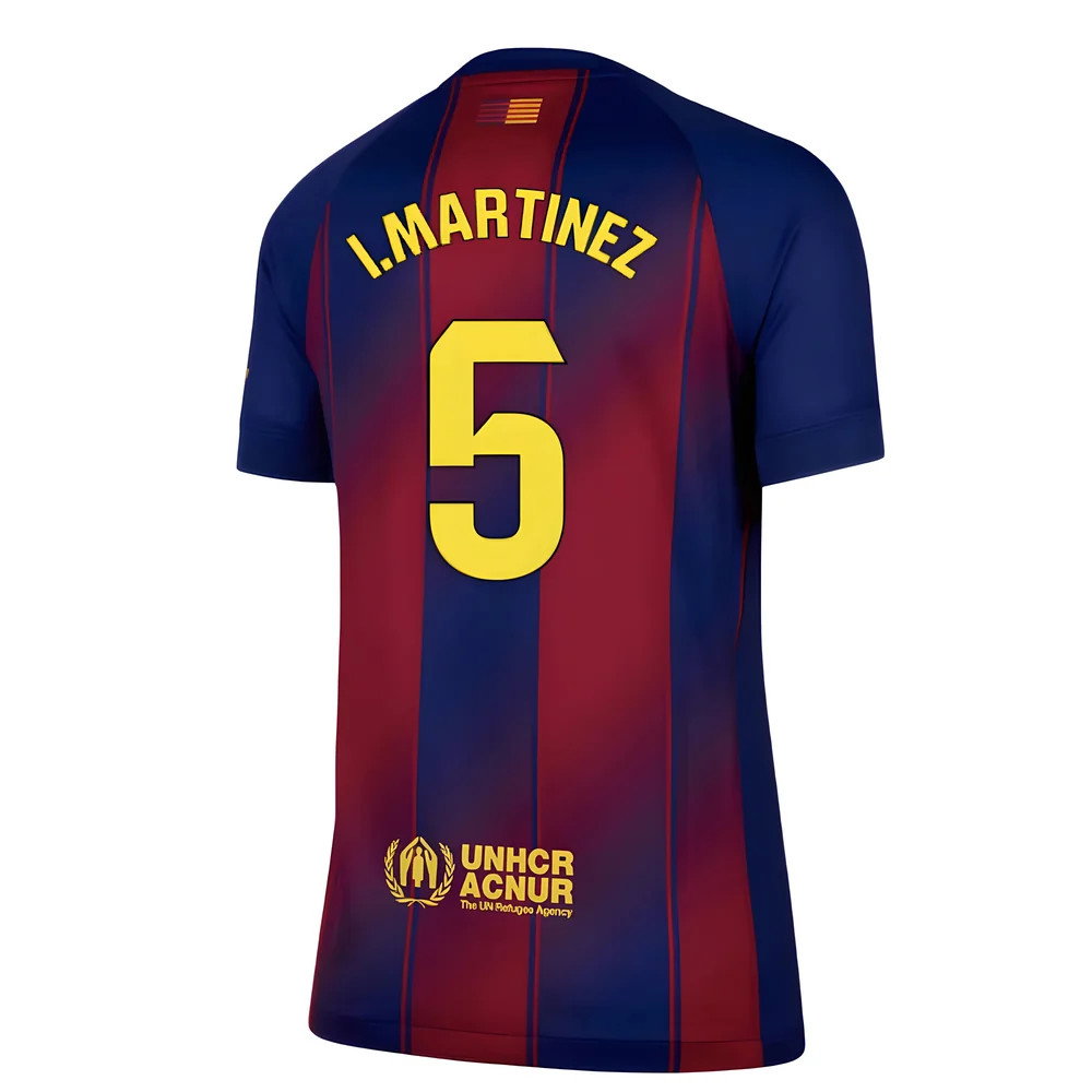 2025-2026 Barcelona Home Shirt (Womens) (I.Martinez 5)