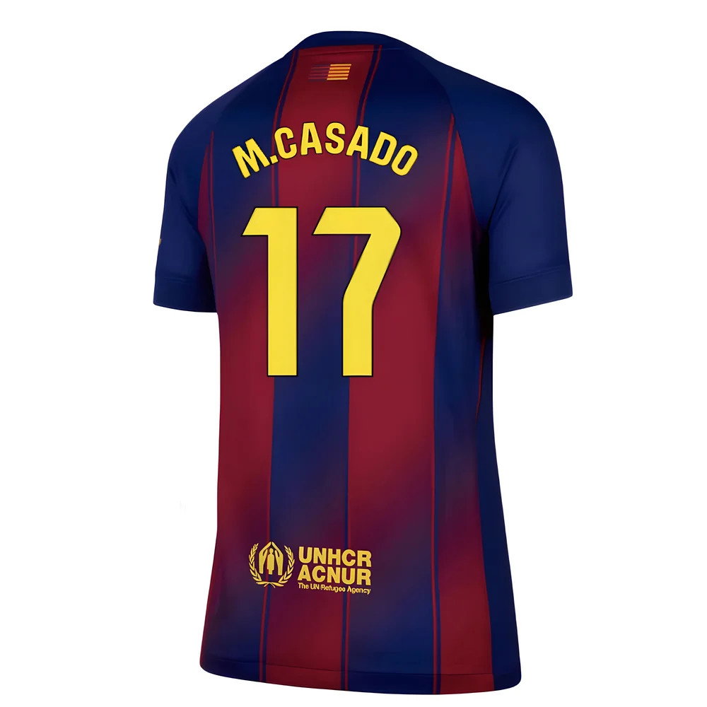 2025-2026 Barcelona Home Shirt (Womens) (M.Casado 17)