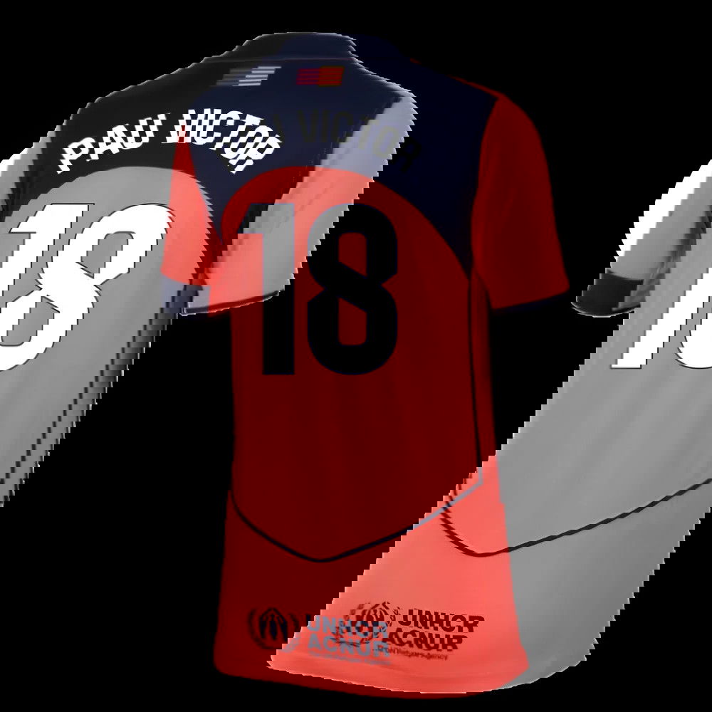 2025-2026 Barcelona Third Shirt (Kids) (Pau Victor 18)