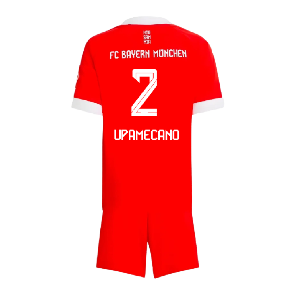 2025-2026 Bayern Munich Home Mini Kit (Upamecano 2)