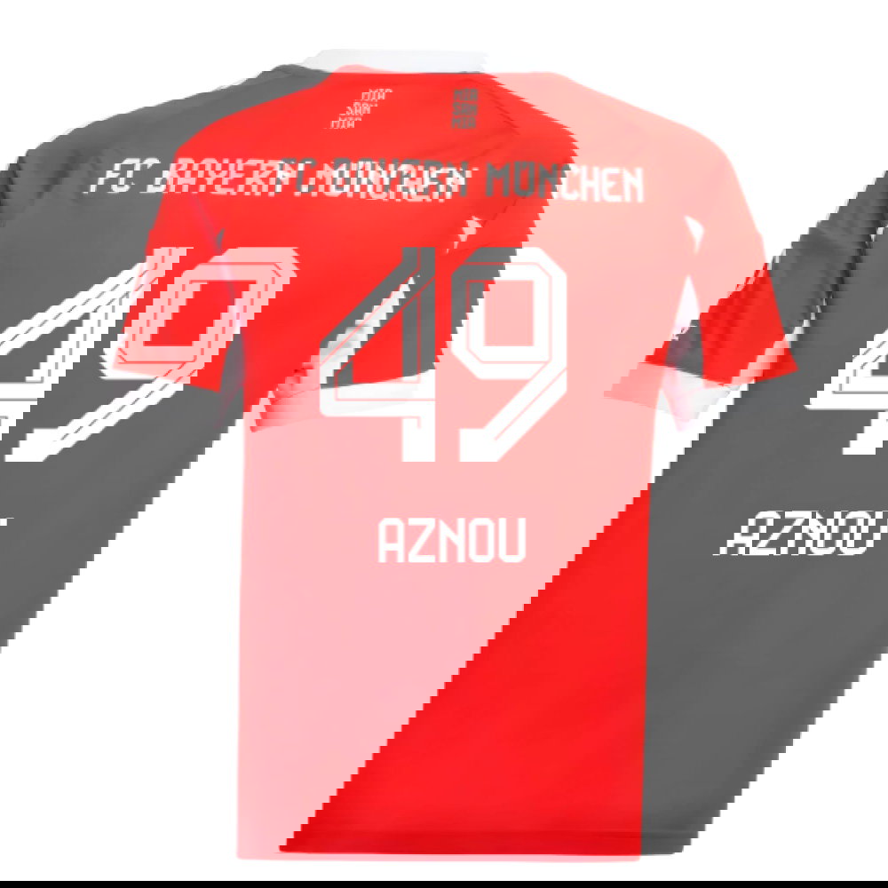 2025-2026 Bayern Munich Home Shirt (Kids) (Aznou 49)