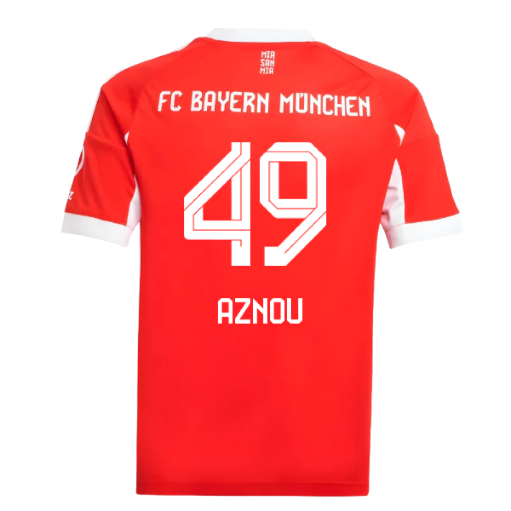 2025-2026 Bayern Munich Home Shirt (Kids) (Aznou 49)