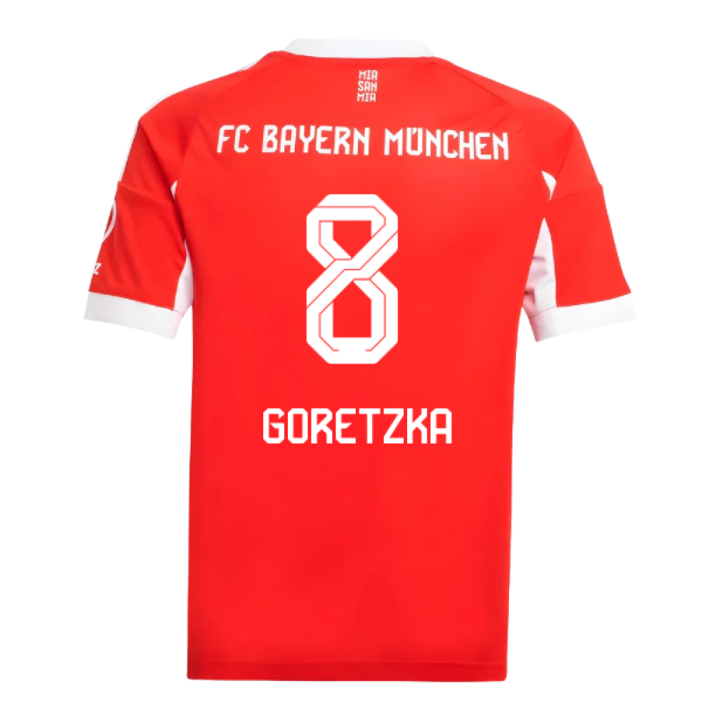 2025-2026 Bayern Munich Home Shirt (Kids) (Goretzka 8)