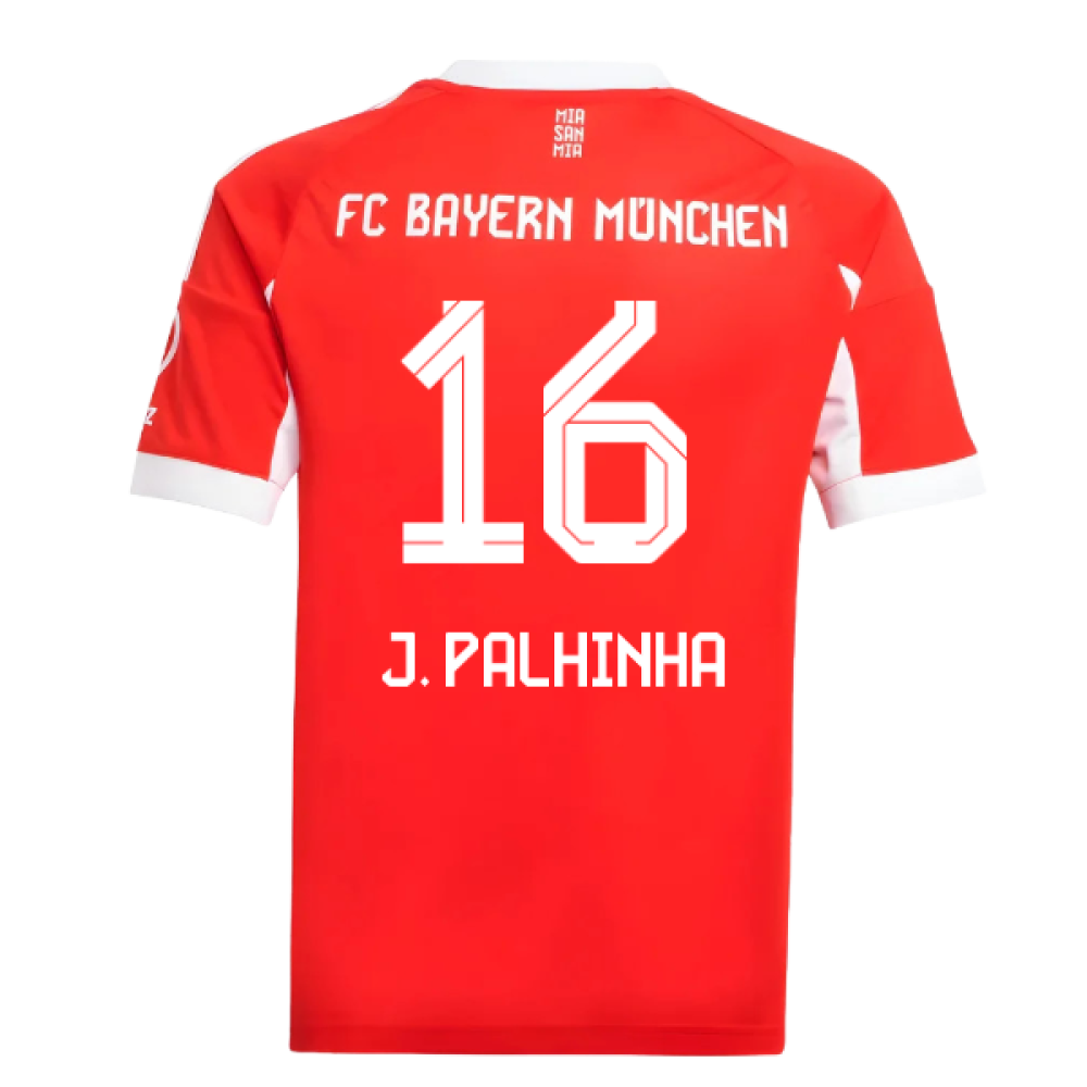 2025-2026 Bayern Munich Home Shirt (Kids) (J. Palhinha 16)