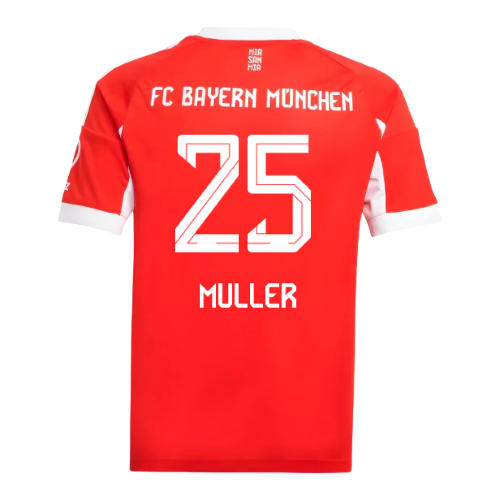 2025-2026 Bayern Munich Home Shirt (Kids) (Muller 25)