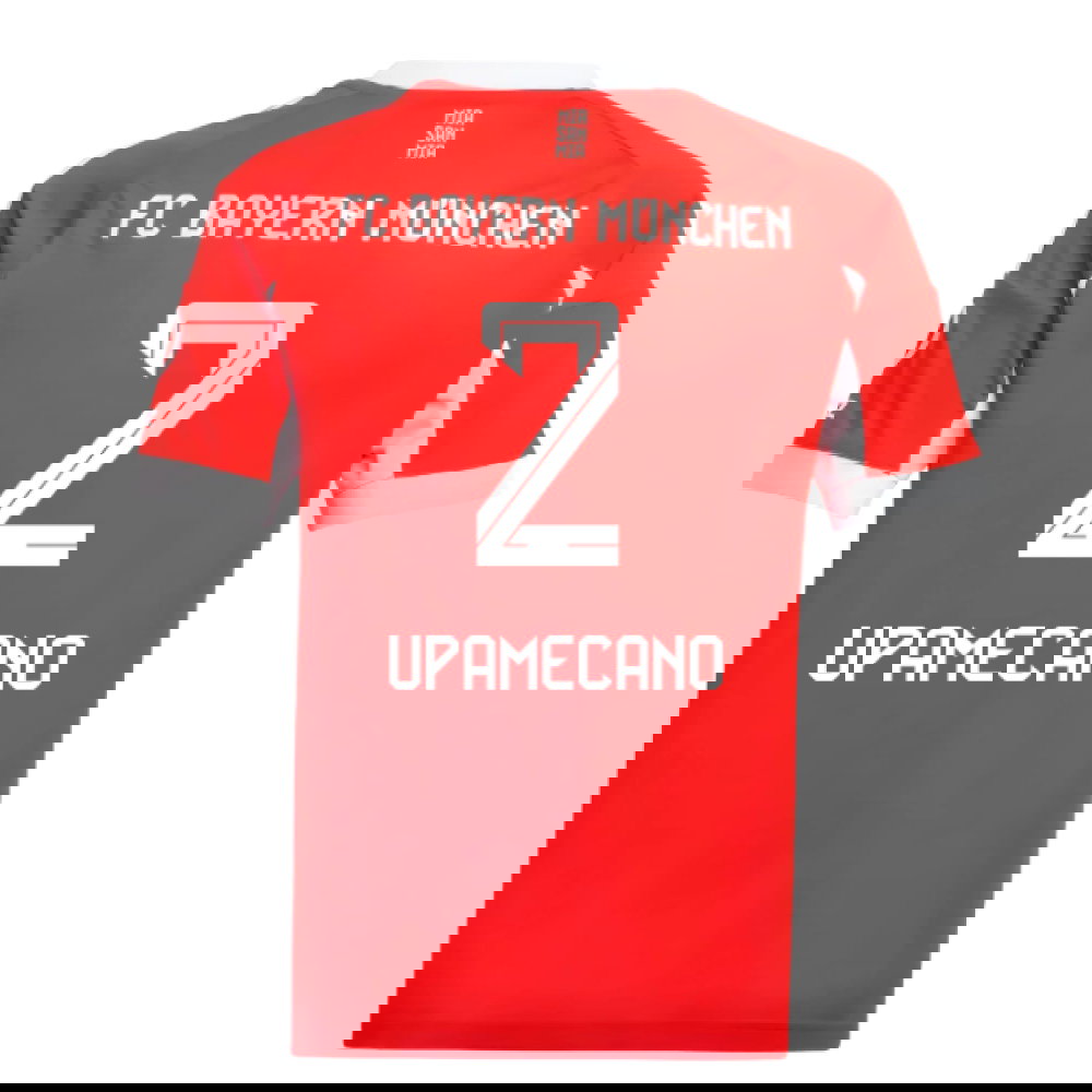 2025-2026 Bayern Munich Home Shirt (Kids) (Upamecano 2)