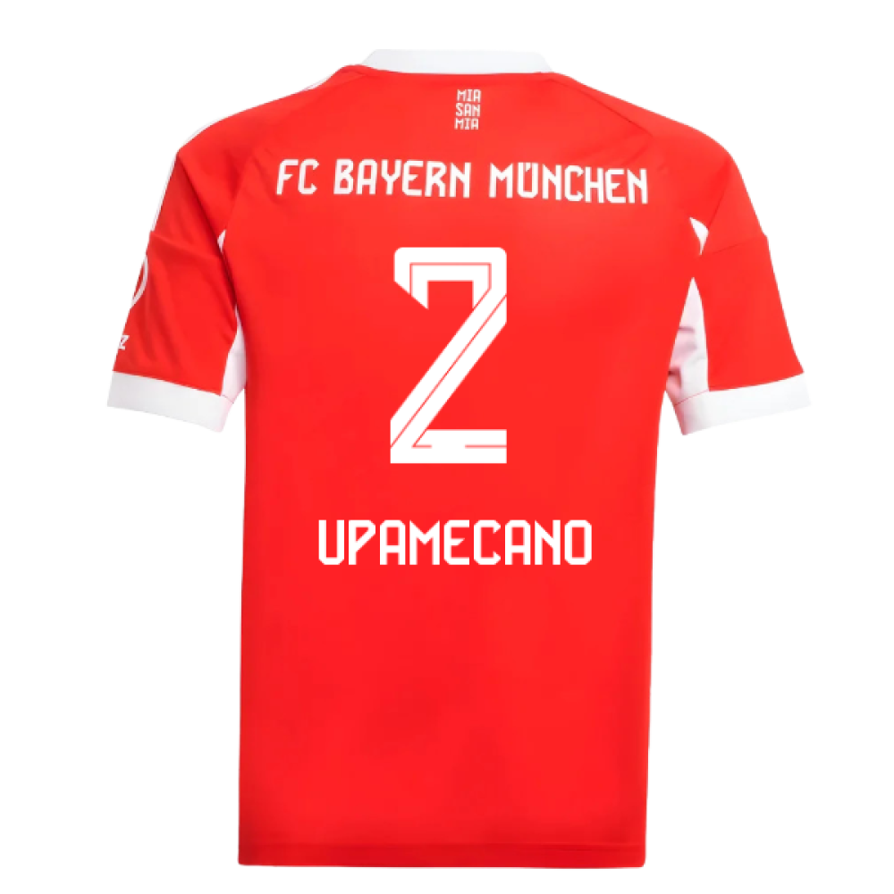2025-2026 Bayern Munich Home Shirt (Kids) (Upamecano 2)