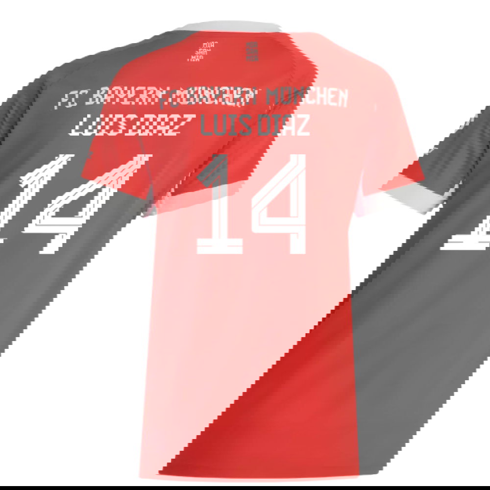 2025-2026 Bayern Munich Home Shirt (Womens) (Luis Diaz 14)