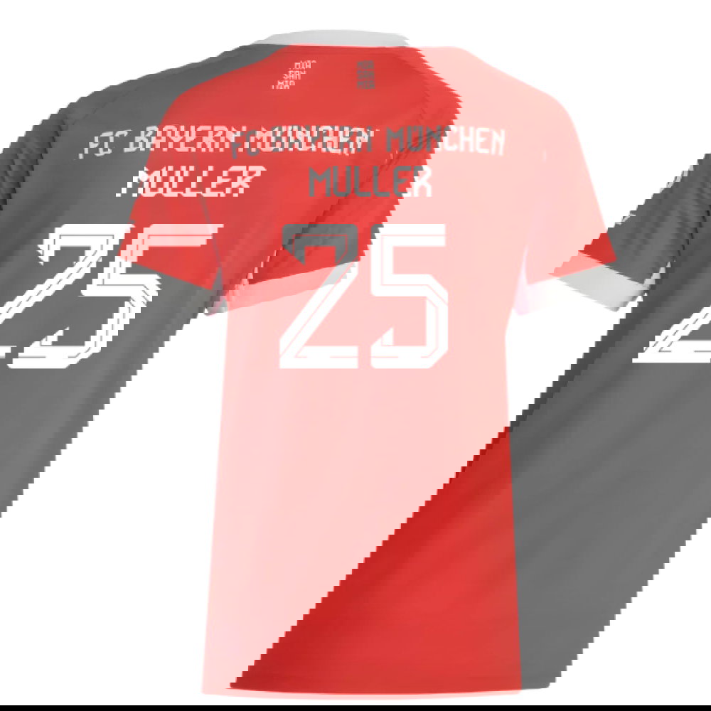 2025-2026 Bayern Munich Home Shirt (Womens) (Muller 25)