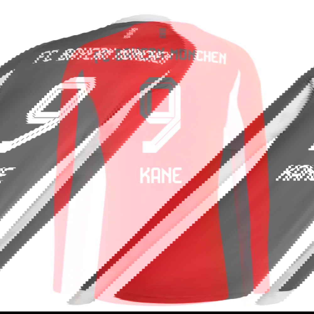 2025-2026 Bayern Munich Long Sleeve Home Shirt (Kane 9)