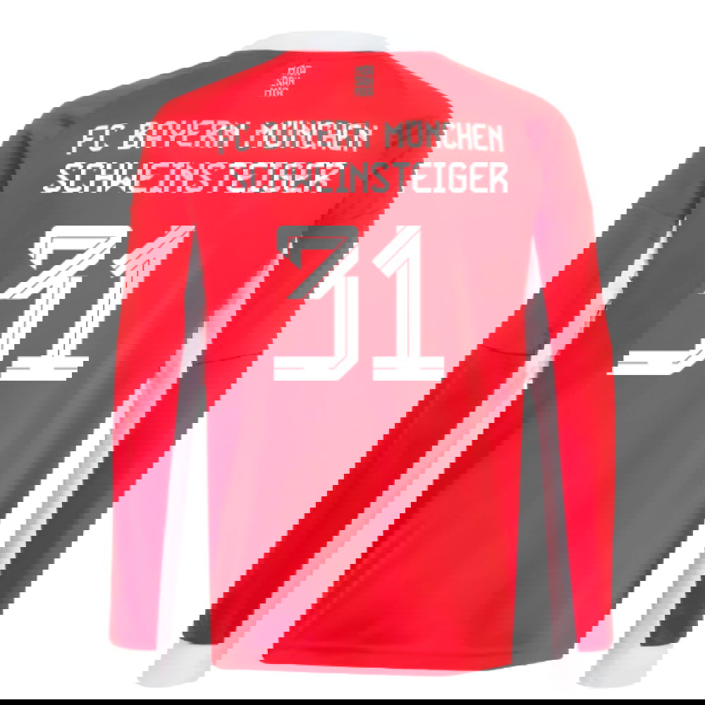 2025-2026 Bayern Munich Long Sleeve Home Shirt (Kids) (Schweinsteiger 31)