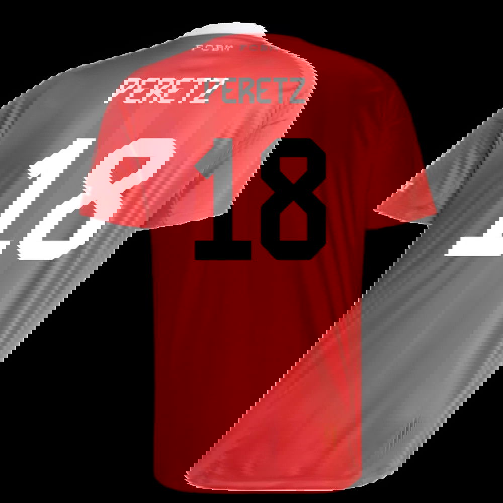2025-2026 Bayern Munich Third Goalkeeper Shirt (Pure Ruby) (Peretz 18)