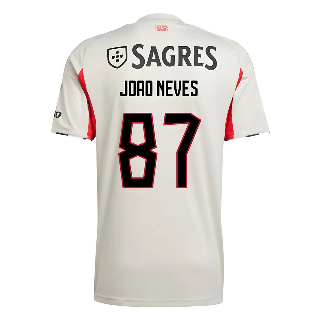 2025-2026 Benfica Away Shirt (Joao Neves 87)