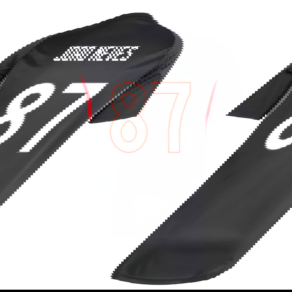 2025-2026 Benfica Training Jersey (Black) (Joao Neves 87)