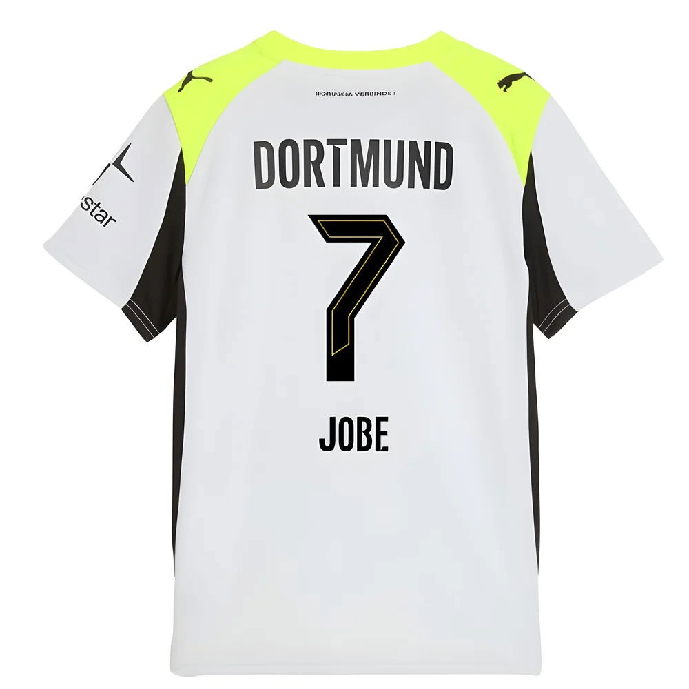 2025-2026 Borussia Dortmund Away Shirt (Kids) (Jobe 7)