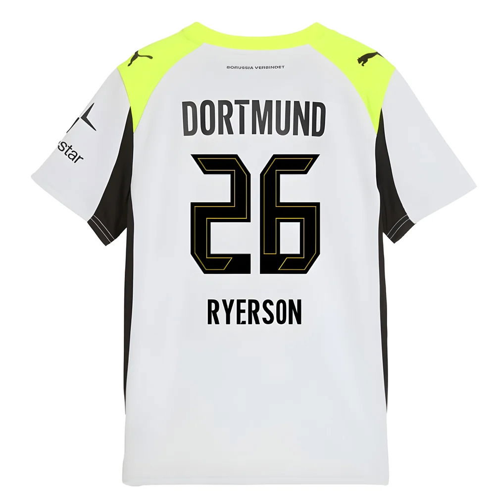 2025-2026 Borussia Dortmund Away Shirt (Kids) (Ryerson 26)