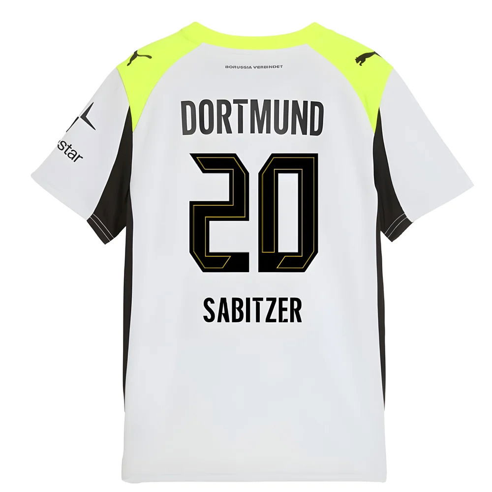 2025-2026 Borussia Dortmund Away Shirt (Kids) (Sabitzer 20)