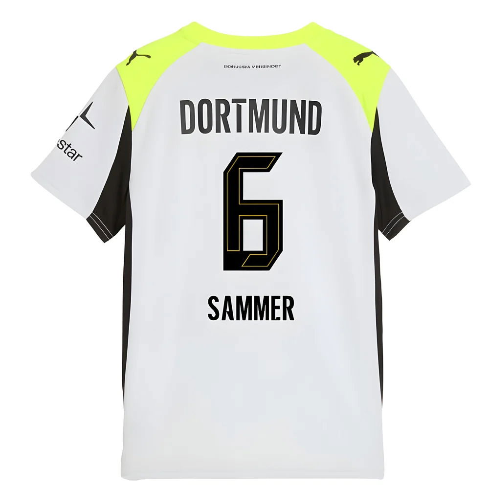 2025-2026 Borussia Dortmund Away Shirt (Kids) (Sammer 6)